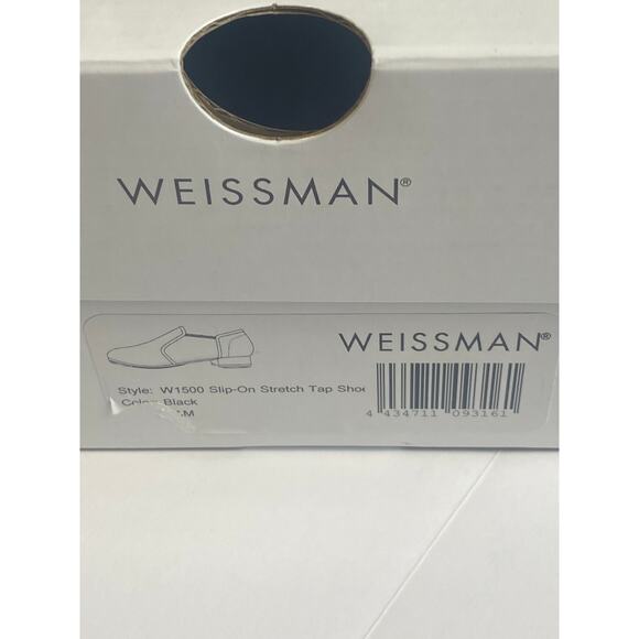 Weissman Black Slip-on Tap Dance Shoe black Size 4AM Style W1500 - Picture 8 of 8